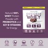 Designer Wellness, Designer Whey, Natural Whey Protein Powder with Probiotics, Fiber, and Key B-Vitamins for Energy, Gluten-Free & Kosher, Double Chocolate, 2 lb