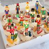 36pcs Nutcracker Cupcake Toppers Nutcracker Party Supplies Nutcracker Christmas Cupcake Picks Nutcracker Birthday Party Decorations for Christmas Party Nutcracker Soldier Party Decorations