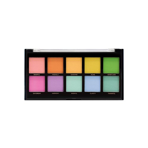 Profusion Cosmetics Pastel 10 Shade Eyeshadow Palette, Richly Pigmented and Vegan Formula with Versatile Multi Finish Hues, Create Stunning and Vibrant Day Looks Smoothly