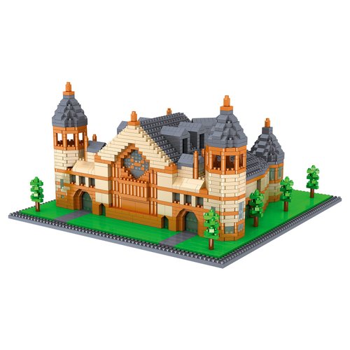 Geniteen Building Blocks Set World Famous University Model Building Kit Architecture Model Micro Mini Blocks 2447 PCS