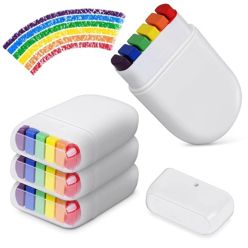 DIYBravo 4 Pack Pride Face Paint Rainbow Face Paint Crayons Gay Pride Day Makeup Stripe Stick Face Body Paint for Festivals Celebrations Party Parade (B)