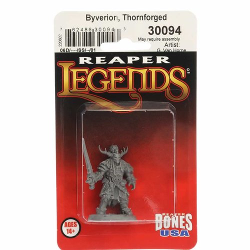 Byverion Thornforged Miniature Figure 25mm Heroic Scale Reaper Bones USA Reaper Miniatures