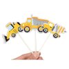 ALISSAR 35-Pack Construction Cupcake Toppers Picks, Dump Truck Excavator Tractor Party Cake Toppers for Kids Birthday Baby Shower Party Decorations Supplies.