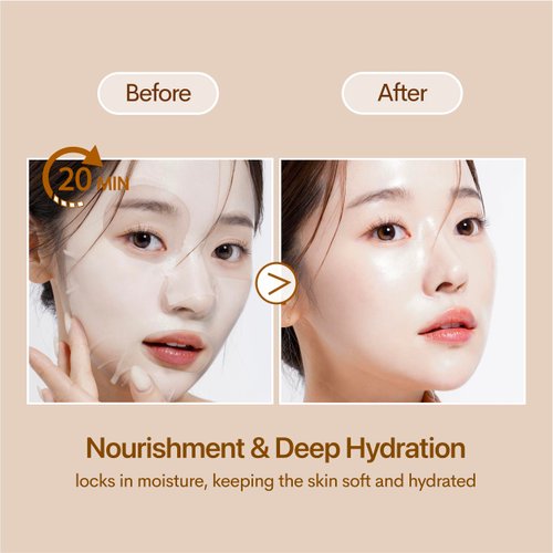 Innerest Luna Bunny 12PK Facial Sheet Mask, Brightening, Nourishing & Hydrating Korean Skincare for Self Care, Home Spa with Aloe, Coconut, Vitamin & Hyaluronic (MIX)