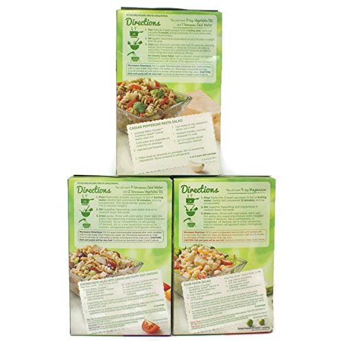 Variety Pack - Betty Crocker Suddenly Pasta Salad (7.25 Oz) - Caesar, Ranch & Bacon, Classic