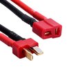 Hobbypark Tamiya Connector to Deans T Plug Adapter Cable for RC Cars Lipo/NiMH Battery Charging ESC Connection (4PCS)