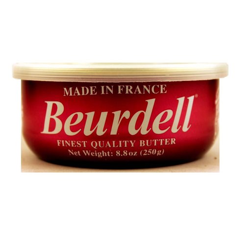 Beurdell French Salted Butter (100% Natural Pasteurized Butter) - 8.8oz (Pack of 3)