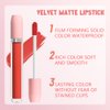 BINGBRUSH Super Stay Matte Longwear No-Budge Liquid Lipstick Makeup,Highly Pigmented Color and Instant Shine, Cheeky, Soft Matte Lip Cream Lightweight Lipgloss (09#&16#, Pack of 2)
