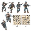 MEIEST 6 PCS Mini WWII Soldier Military Action Figures, Army Model Building Block Toys with Multiple Military Weapons Accessories,Party Favors Set for Kids (German Army)
