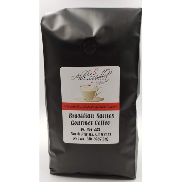 Ahh..Cupella Premium Gourmet Brazilian Santos whole bean coffee, 32oz bag