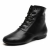 Lace Up Black Tap Shoes Oxford Dance for Women Girls Adult (8.5 / Black)