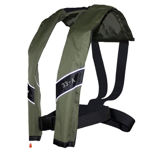 Eyson Slim Inflatable Life Jacket Life Vest Automatic (Olive)