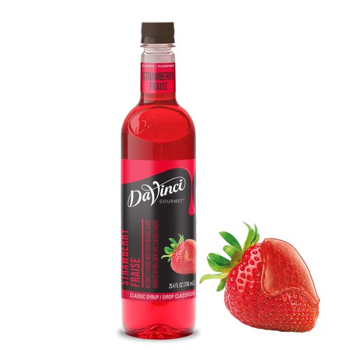 DaVinci Gourmet Classic Strawberry Syrup, 25.4 Fluid Ounce (Pack of 1)