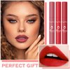 IONSGAKO 3PCS Matte Nude Lipstick Velvet Nude Lip Gloss Non-Drying, Non-Fading, Non-Stick Cup, Matte Lip Stain Long Lasting Waterproof Lipstick for Women Girls Lip Makeup - Set B
