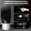 LURA Blow Dryer Comb Attachment,Blow Dryer Attachment for Hair Dryer Nozzles from 1.7 to 2.1,Hair Dryer Comb Attachment for Black Hair,Hair Straightening Pic Attachment