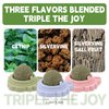 Hey Jumi 3Pcs Catnip Toy Balls with Three Mixed Flavors, Nature Edible Cat Silvervine Chew Toys, Healthy Kitten Wall Treats, Teeth Cleaning Toys for Indoor Cats, Gift Box for Kitten Pet