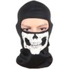 Aikuer Black Balaclava Ghosts Skull Full Face Mask, Windproof Ski Mask Motorcycle Face Masks Tactical Balaclava Hood for Men Women Youth Halloween Cosplay Outdoor Sport Cycling Hiking