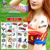 Temporary Tattoo, 100pcs Fake Tattoos Designs, Waterproof Body Art Stickers, Fan Games Event Tattoo Decorations, Party Favors School Reward Prizes Supplies for Boys Girls Women Men 10 Sheets Soccer