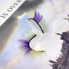 Mardi Gras Eyelashes Purple Green and Yellow Fake Lashes 3D Curl Salon Extensions Strip Pack 3 Pairs Natural Thick Multi-layer Festival Decoration Fake Eyelashes
