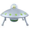 Off the Wall Toys Alien Glow-in-The-Dark UFO Space Ship and Bendable Action Figure Toy