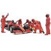 Formula One F1 Pit Crew 7 Figure Set Team Red Release III for 1/43 Scale Models by American Diorama 38388