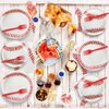 gisgfim 96 Pcs Baseball Party Supplies Bundle Paper Plates Napkins Baseballs Party Birthday Decorations Favors For Girls Serves 24