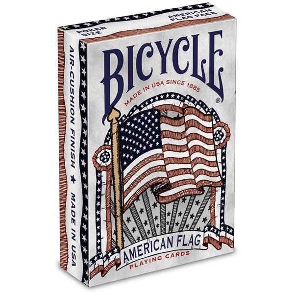Bicycle American Flag Poker Size Standard Index Playing Cards - 1036202,10 years old and up