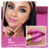 Oulac Pink Lipstick for Women with Metallic 3D Shine Lightweight Hydrating Formula, High Impact Lip Color, Full Coverage Lip Makeup, Christmas Gifts for Women, Velocity(15)