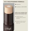 OBgE Natural Cover Foundation #21 (Ivory, 0.5oz) - Stick Foundation with Brush for Flawless Skin Tone Correction and Coverage. Long-Lasting Wear for Daily Use.