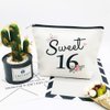 Charmoly Sweet 16 Gifts for Girls 16th Birthday Gifts Ideas 16 Year Old Girls Sweet Sixteen Gifts for Teen Girls Cute Makeup Bag