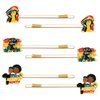 3/6 Pairs Juneteenth Hair Clips for Women African Map Hair Clips Enamel Black Women Power Fist Black Queen Hairpins Juneteenth African Hair Accessories Outfits Party Favors Gifts