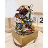 noziaa Music Box Building Blocks Set, Japanese Rustic Style Windmill House Toy Set, Mini Farm House MOC Creative Model, Gifts Idea for Kids Adults, Mini Blocks 799pcs (1239)