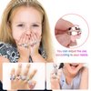 BGSHEMNI Little Girl Jewel Rings in Box, Adjustable Rings for 3-10 year old girl birthday gifts, Play Jewelry for Little Girls, Adjustable Rings