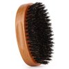 PERFEHAIR Boar Bristle Beard Brush for Men, Firm Bristles Wood Hair Comb for Mustache, Thin, Short Hair - Military Style