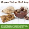 It's Pure Natural African Black Soap Bars with Peppermint Oil (Pack of 3) Organic Raw Soap for Face & Body, Acne Treatment & Dark Spot Remover [Made in Ghana]