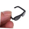 SEWACC 60pcs Doll Sunglasses Mini Sunglasses for Crafts Miniature Black Sunglasses Doll Dress up Eyeglasses Mini Doll Costume Accessories for Dollhouse Decoration