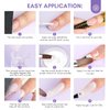 Saviland EMA Monomer Acrylic Nail Liquid 8oz: Low Odor EMA Nail Brush Size 12 for Acrylic Powder with Nail Forms Dappen Dish Cleaning Pads Acrylic Nail Tools for Beginners DIY Nail Extension