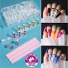 Teenitor Acrylic Fake Nails Kit, Press On Nail Supplies with Clear Coffin Nail Tips Nail Stand Nail Art Brushes Dotting Pen Glitter Sequins Sticker Rhinestones Nail Decorations Press On Nails Kit