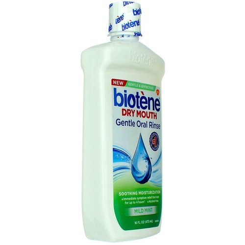 Biotene Dry Mouth Gentle Oral Rinse Soothing Moisturization, Mild Mint, 16 fl oz
