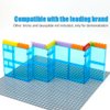 Clear Tranparent Blue Flat Plates Bricks, 60pcs Classic Pieces and Parts Panel, Window Bulk Building Blocks Accessories (Transparent Blue Mixed)