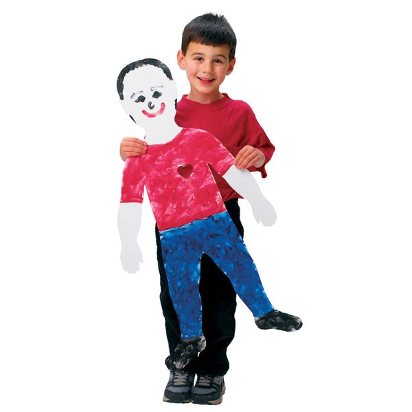 Roylco Pre-Cut Paper Finger Paint Big Kids, 18 x 35 Inches, Pack of 24