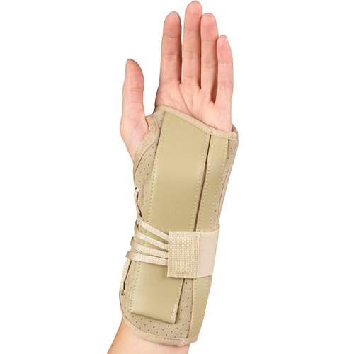 OTC Wrist Brace, Soft-Fit Lace Closure Hand Wrist Splint, Postoperative Care, X-Small (Left Hand)