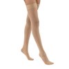 JOBST UltraSheer Thigh High with Silicone Dot Top Band, 15-20 mmHg Compression Stockings, Closed Toe, Small, Natural