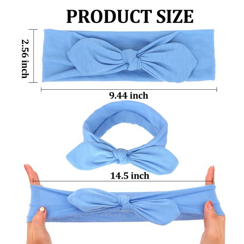 ACO-UINT 4 Pack Headbands for Women, Wide Headbands Stretchy Head Bands for Women's Hair, Turban Headbands Bow Headbands Hair Accessories for Women