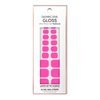 Dashing Diva Gloss Pedicure Nail Strips - Shocking Pink | UV Free, Chip Resistant, Long Lasting Gel Pedicure Stickers | Contains 22 Nail Wraps, 1 Prep Pad, 1 Nail File