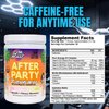 Gym Molly After Party Vegan BCAA Powder, Electrolyte Powder, BCAA Amino Acids After Post Workout Recovery Drink, Zero Carbs, Zero Sugar, 35 Calories Caffeine-Free (Strawberry Kiwi)