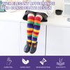 SDBING 3-12 Years Old Girls Knee High Socks Kids Cute Funny Animal Pattern Long Boot Socks 6 Pairs (6 Pairs of Rainbow)