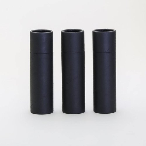 1.5 OZ Black Kraft Paperboard Cosmetic/Lotion/Lip Balm/Deodorant Tubes (25)