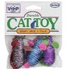 Vo-Toys Sassy Mice 2in 3 pack Cat Toy