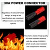 smseace 40Pcs 30Amp Power Connectors 1.5-4mm² (20-12AWG) Quick Disconnect Power Pole connectors,Including 10pcs Red/10pcs Black housing，20pcs 30A Contacts Battery Connector Modular Power Connector